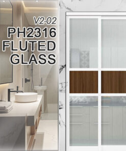 V2-02 PH2316 FLUTED GLASS