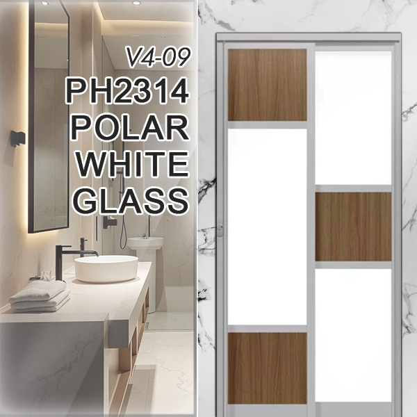 V4-09 PH2314 POLAR WHITE GLASS